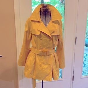 Sunshine yellow raincoat